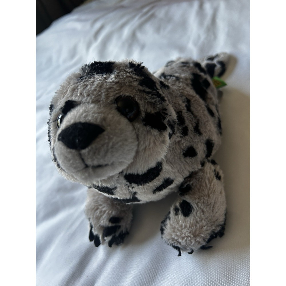 K&M Wild Republic harbor seal pup 13250 13-14" plush gray black spotted toy